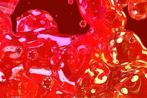Creative bokeh soap shiny liquid abstract gradient background Stock-Illustration
