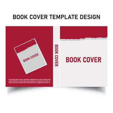 Creative Book Front cover Layout print ready template Design Stock Illustration
