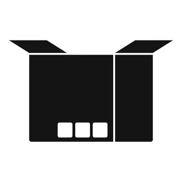 Creative box icon simple vector. Delivery package Stockillustratie