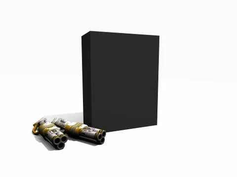 Creative box templates Illustrazione stock