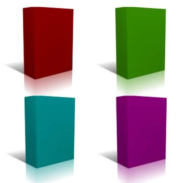 Creative box templates Stock Illustration