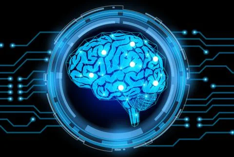 Creative brain concept background. Stock Illustration