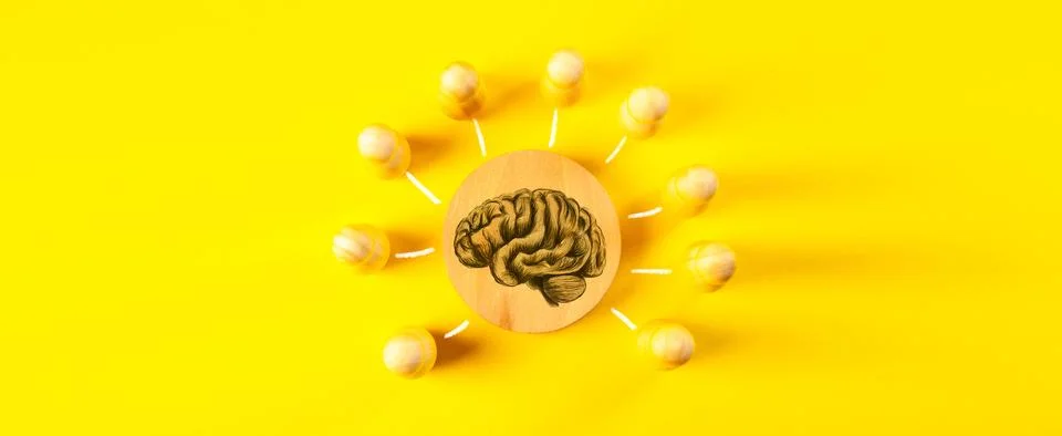 Creative brain concept. Brainstorming idea. Brainstorming. Stock Photos