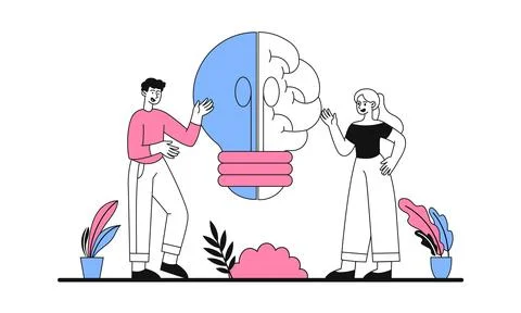 Creative brain concept Stock Illustration