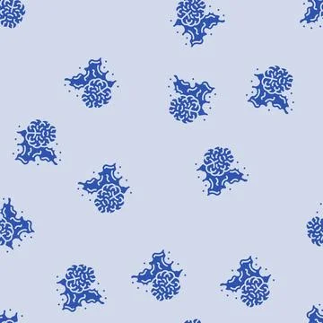 Creative brain glyph seamless pattern Stock Illustration