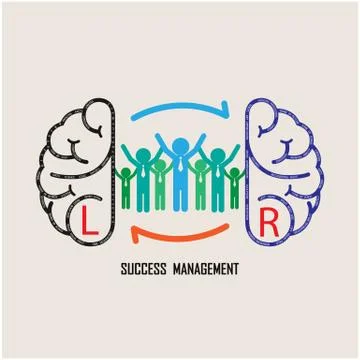 Creative brain idea concept background design for poster flyer cover brochure Stock Illustration