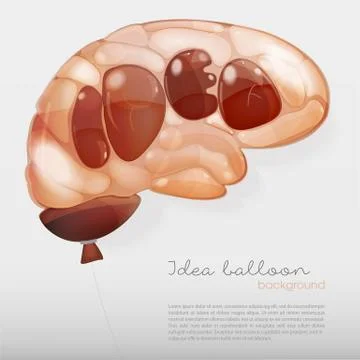 Creative brain Idea concept background Illustrazione stock