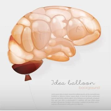 Creative brain Idea concept background Illustrazione stock
