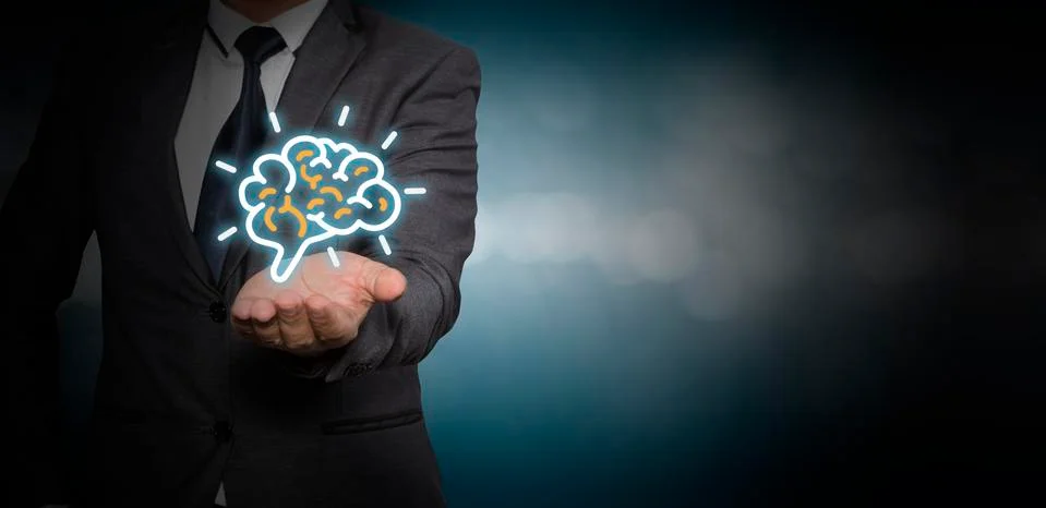 Creative brain Idea concept Stock Photos