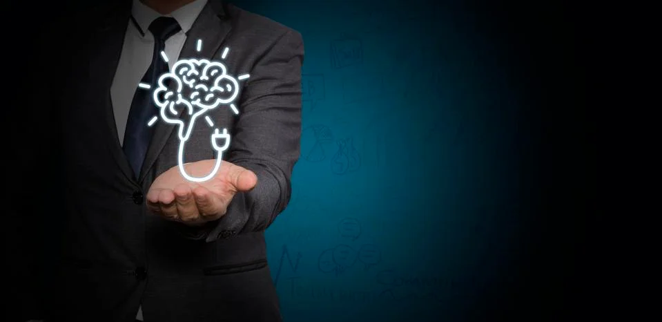 Creative brain Idea concept Foto stock