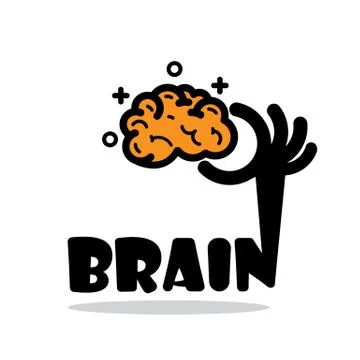 Creative brain sign idea,flat design.Concept of ideas inspiration, innovation Stock Illustration