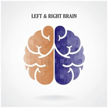 Creative  brain sign Stock Illustration