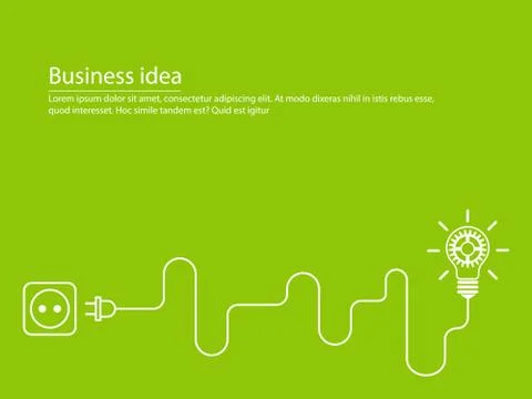 Creative brainstorm concept business idea Stock Illustration