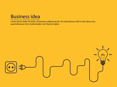 Creative brainstorm concept business idea Stock Illustration
