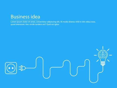 Creative brainstorm concept business idea Stock Illustration
