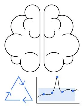 Creative Brainstorming and Data Analysis for Sustainable Innovations Stock Illustration