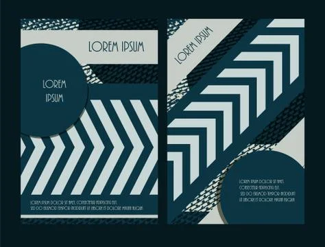 Creative brochure design. Vertical vector illustration. Stock Illustration