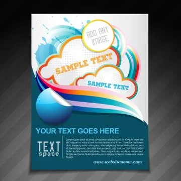 Creative brochure Illustrazione stock