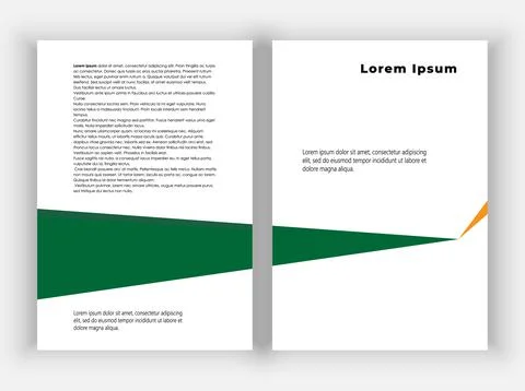 Creative brochure. A SIMPLE BROCHURE WITH ONE TRIANGLE Stock Illustration