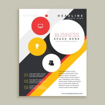 Creative brochure template presentation Stock Illustration