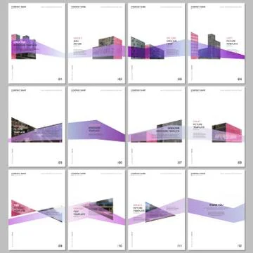 Creative brochure templates with architecture design. Abstract modern Illustrazione stock
