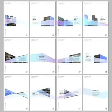 Creative brochure templates with architecture design. Abstract modern Illustrazione stock