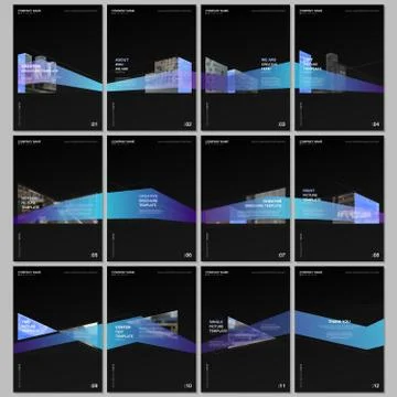 Creative brochure templates with architecture design. Abstract modern Stock Illustration