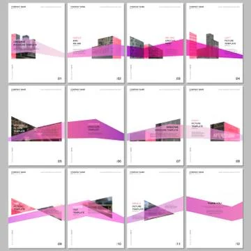 Creative brochure templates with architecture design. Abstract modern Stock Illustration