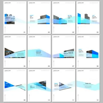 Creative brochure templates with architecture design. Abstract modern Stock Illustration