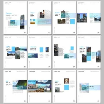 Creative brochure templates with colorful gradient design geometric trending Stock Illustration