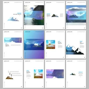 Creative brochure templates. Covers design templates for flyer, leaflet Stock Illustration
