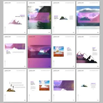 Creative brochure templates. Covers design templates for flyer, leaflet Stock Illustration