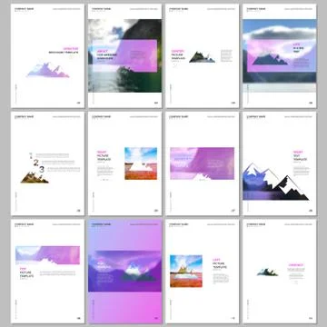 Creative brochure templates. Covers design templates for flyer, leaflet Stock Illustration