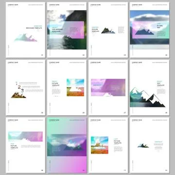 Creative brochure templates. Covers design templates for flyer, leaflet Stock Illustration