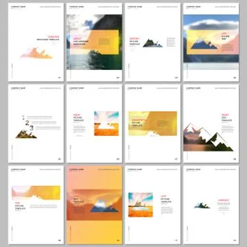 Creative brochure templates. Covers design templates for flyer, leaflet Stock-Illustration