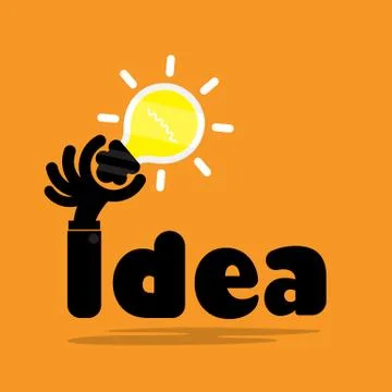 Creative bulb light idea,flat design.Concept of ideas inspiration, innovation Stock-Illustration