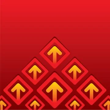 Creative business arrow move up background Stock Illustration