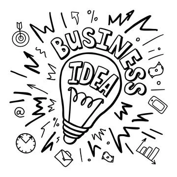 Creative business bulb idea Stock Illustration