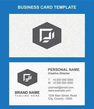 Creative Business Card Design Stock Illustration