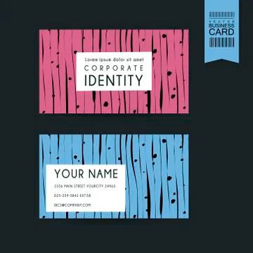 Creative business card design template Illustrazione stock