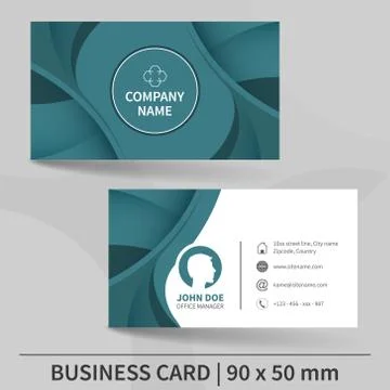 Creative business card template. Stock Illustration