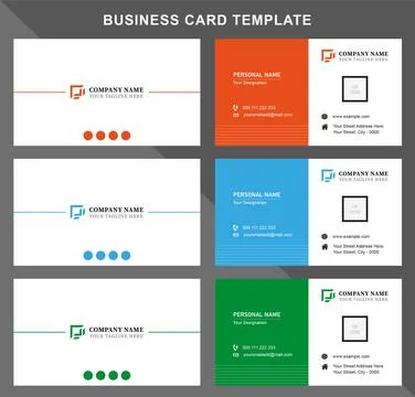 Creative Business Card Template Stock Illustration