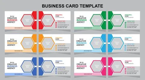 Creative Business Card Template Stock Illustration
