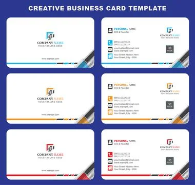 Creative Business Card Template Stock Illustration