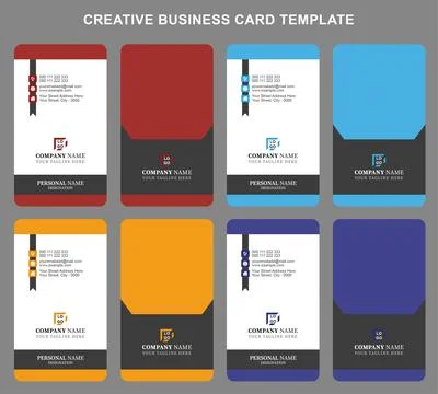 Creative Business Card Template Stock Illustration