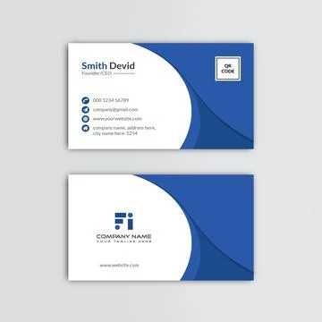 Creative business card vector template design 스톡 일러스트