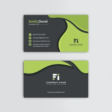 Creative business card vector template design Stock-Illustration