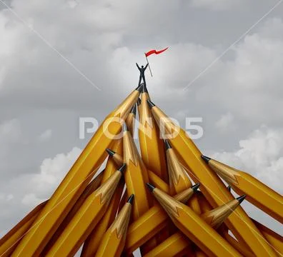 Creative Business Champion Stock Illustration