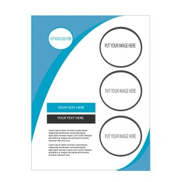 Creative business flyer Stock Illustration