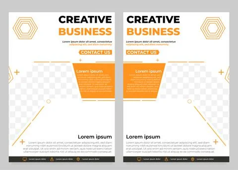 Creative business flyer template Stock Illustration